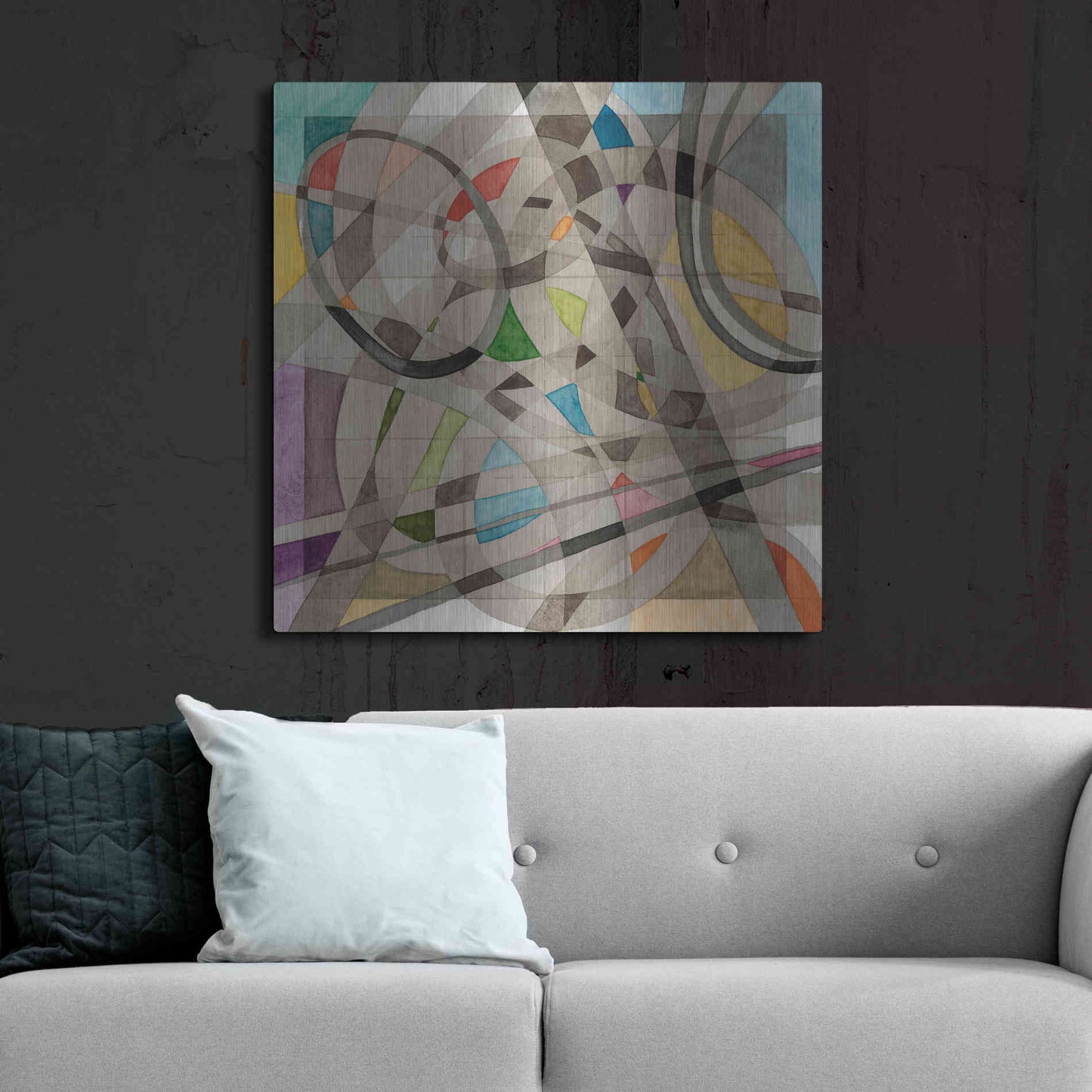 Luxe Metal Art 'Overpass' by Nikki Galapon, Metal Wall Art,36x36