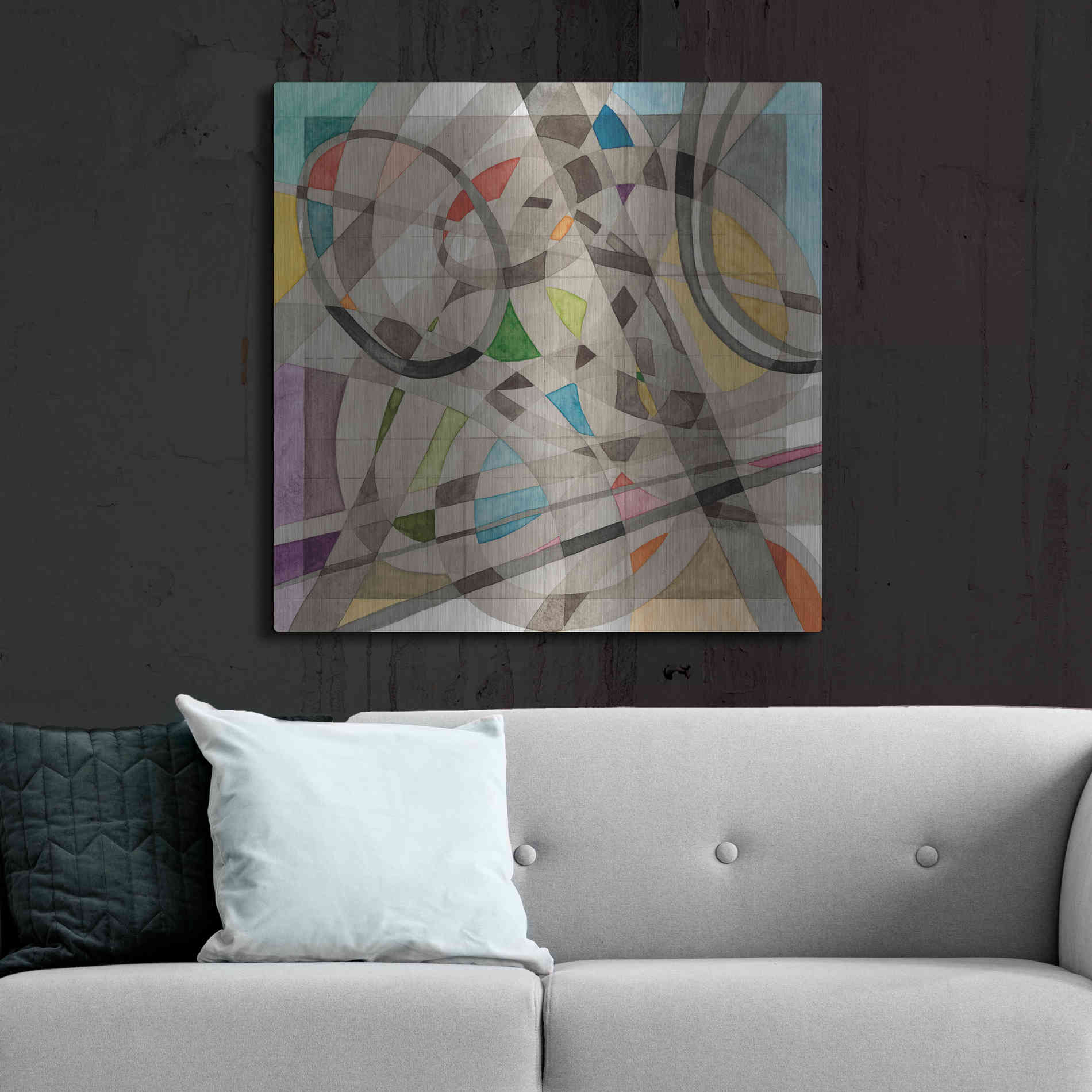 Luxe Metal Art 'Overpass' by Nikki Galapon, Metal Wall Art,36x36