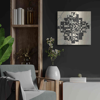 Luxe Metal Art 'Modern Map of Atlanta' by Nikki Galapon, Metal Wall Art,24x24