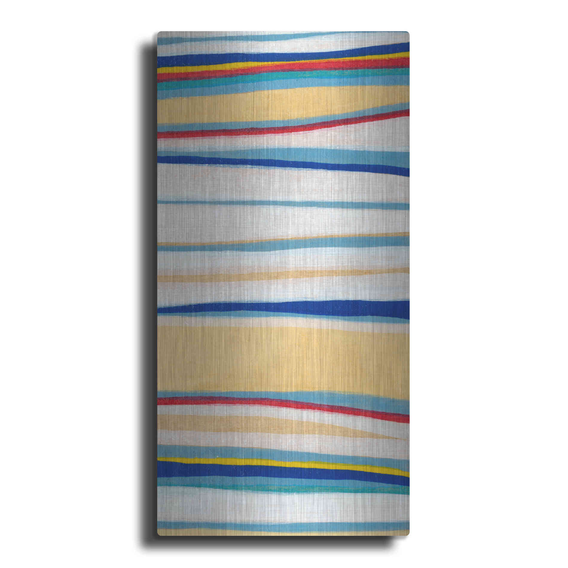 Luxe Metal Art 'Wavy Lines II' by Nikki Galapon, Metal Wall Art