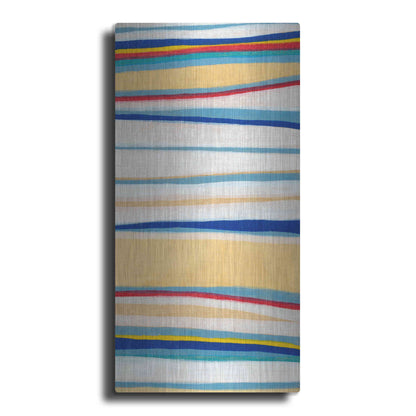 Luxe Metal Art 'Wavy Lines II' by Nikki Galapon, Metal Wall Art