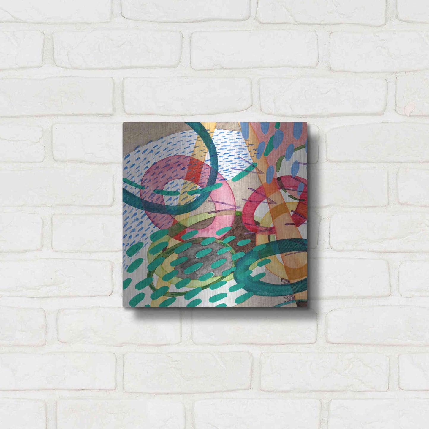 Luxe Metal Art 'Stratosphere I' by Nikki Galapon, Metal Wall Art,12x12