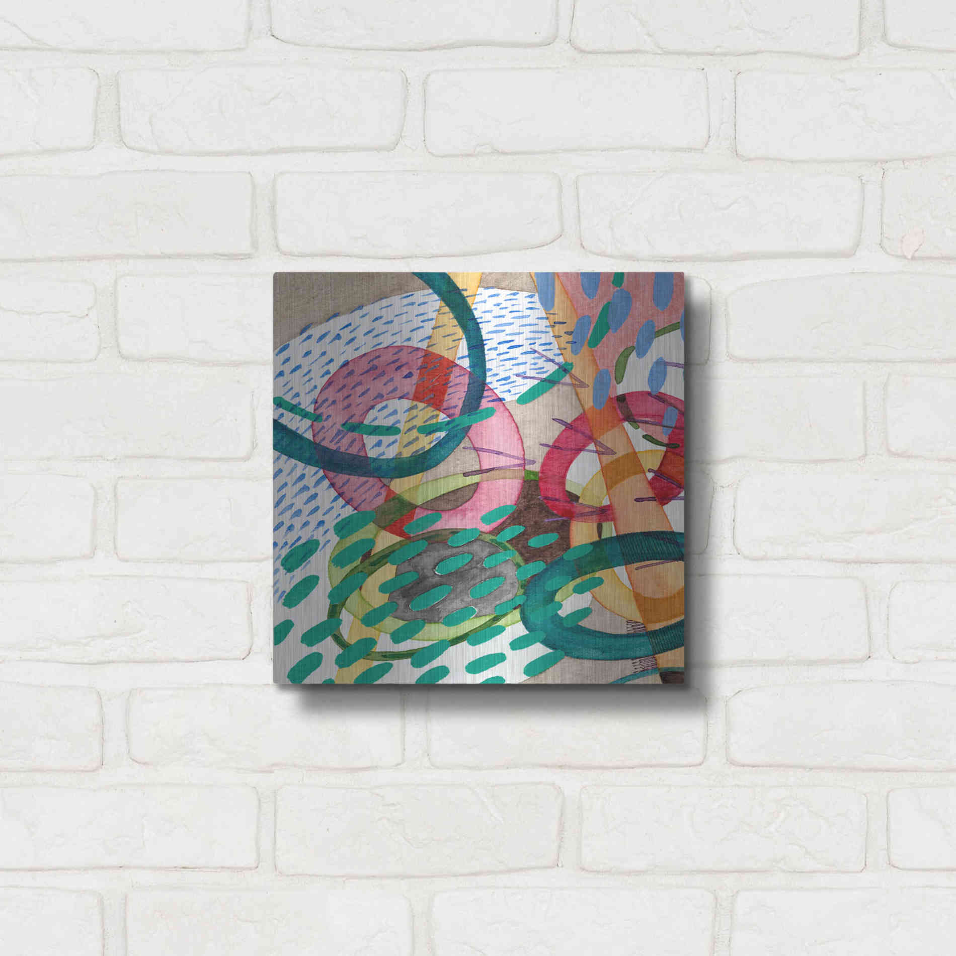 Luxe Metal Art 'Stratosphere I' by Nikki Galapon, Metal Wall Art,12x12