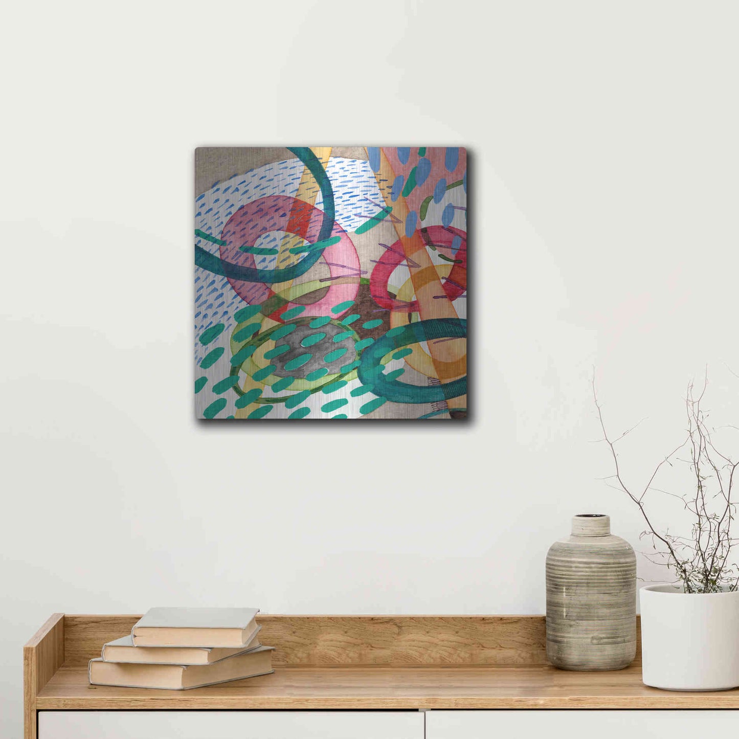 Luxe Metal Art 'Stratosphere I' by Nikki Galapon, Metal Wall Art,12x12