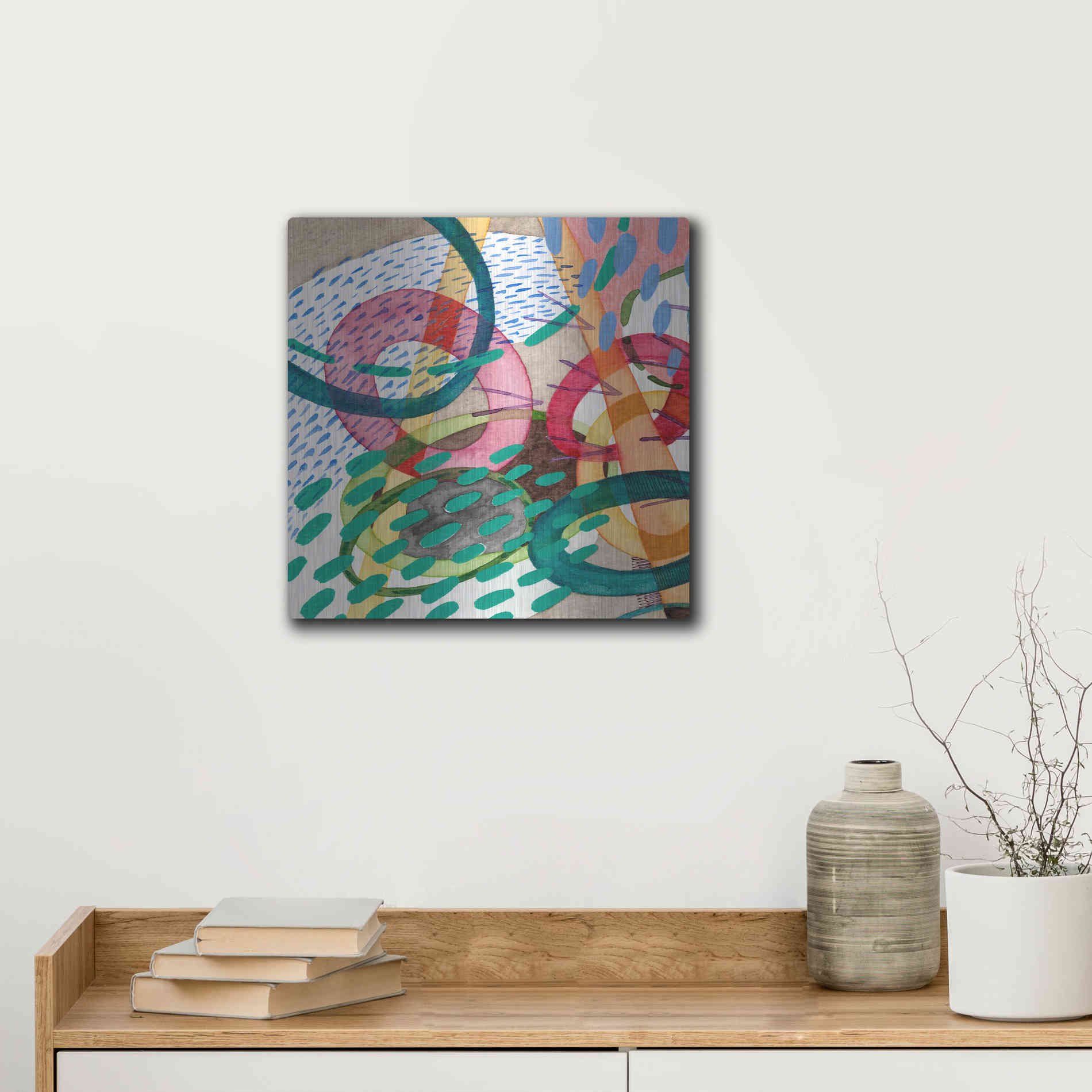 Luxe Metal Art 'Stratosphere I' by Nikki Galapon, Metal Wall Art,12x12