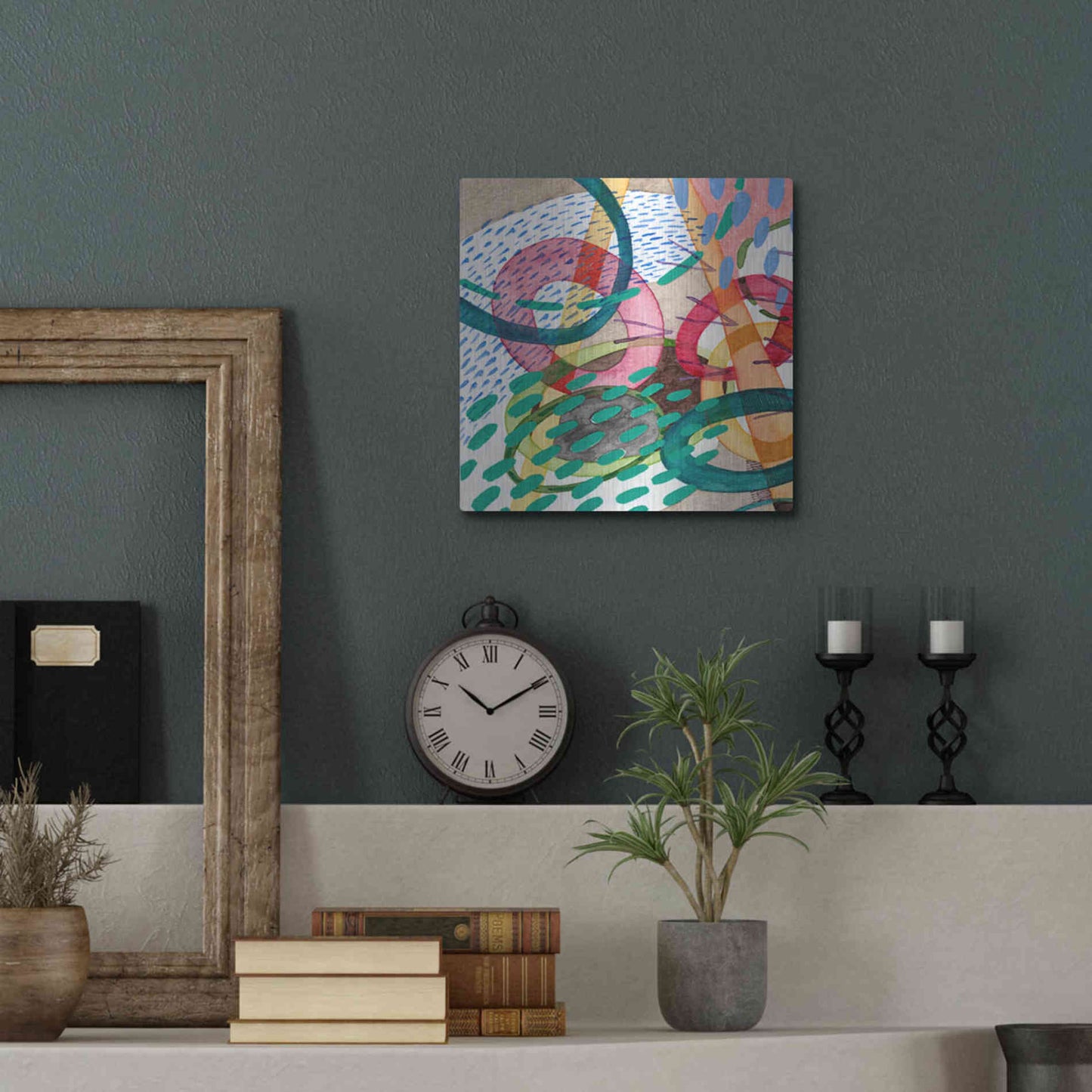 Luxe Metal Art 'Stratosphere I' by Nikki Galapon, Metal Wall Art,12x12