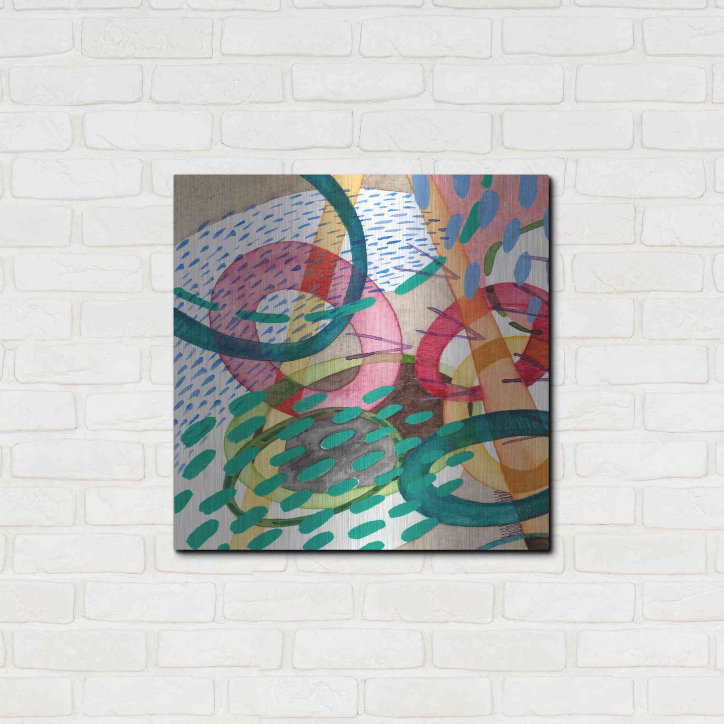 Luxe Metal Art 'Stratosphere I' by Nikki Galapon, Metal Wall Art,24x24