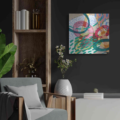 Luxe Metal Art 'Stratosphere I' by Nikki Galapon, Metal Wall Art,24x24
