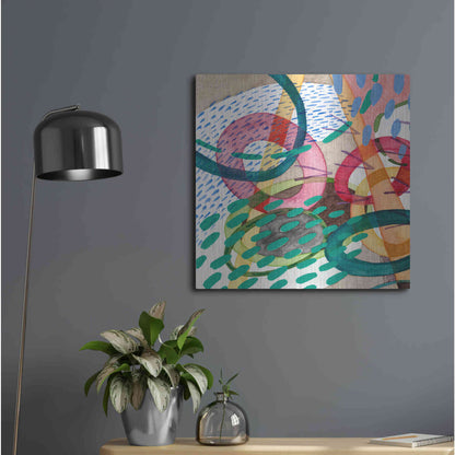 Luxe Metal Art 'Stratosphere I' by Nikki Galapon, Metal Wall Art,24x24