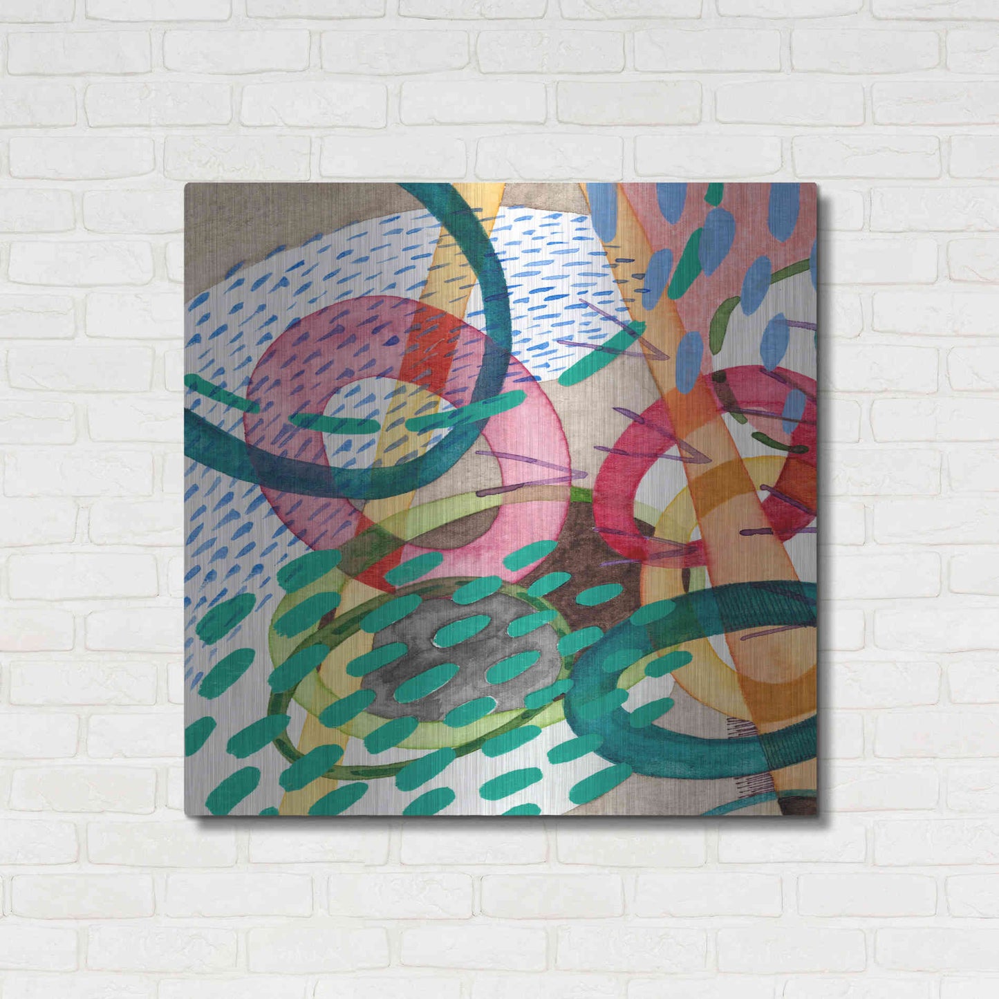 Luxe Metal Art 'Stratosphere I' by Nikki Galapon, Metal Wall Art,36x36