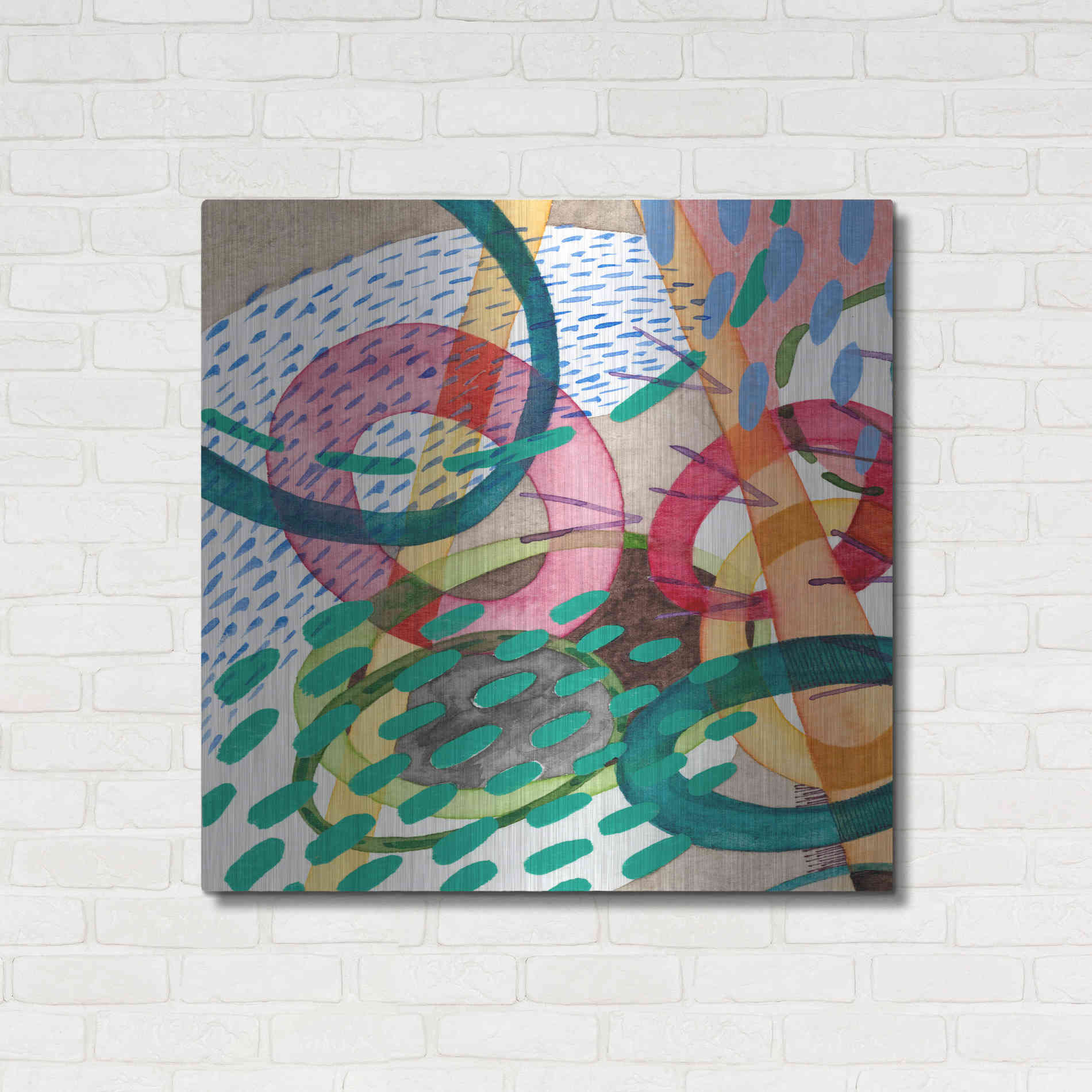 Luxe Metal Art 'Stratosphere I' by Nikki Galapon, Metal Wall Art,36x36