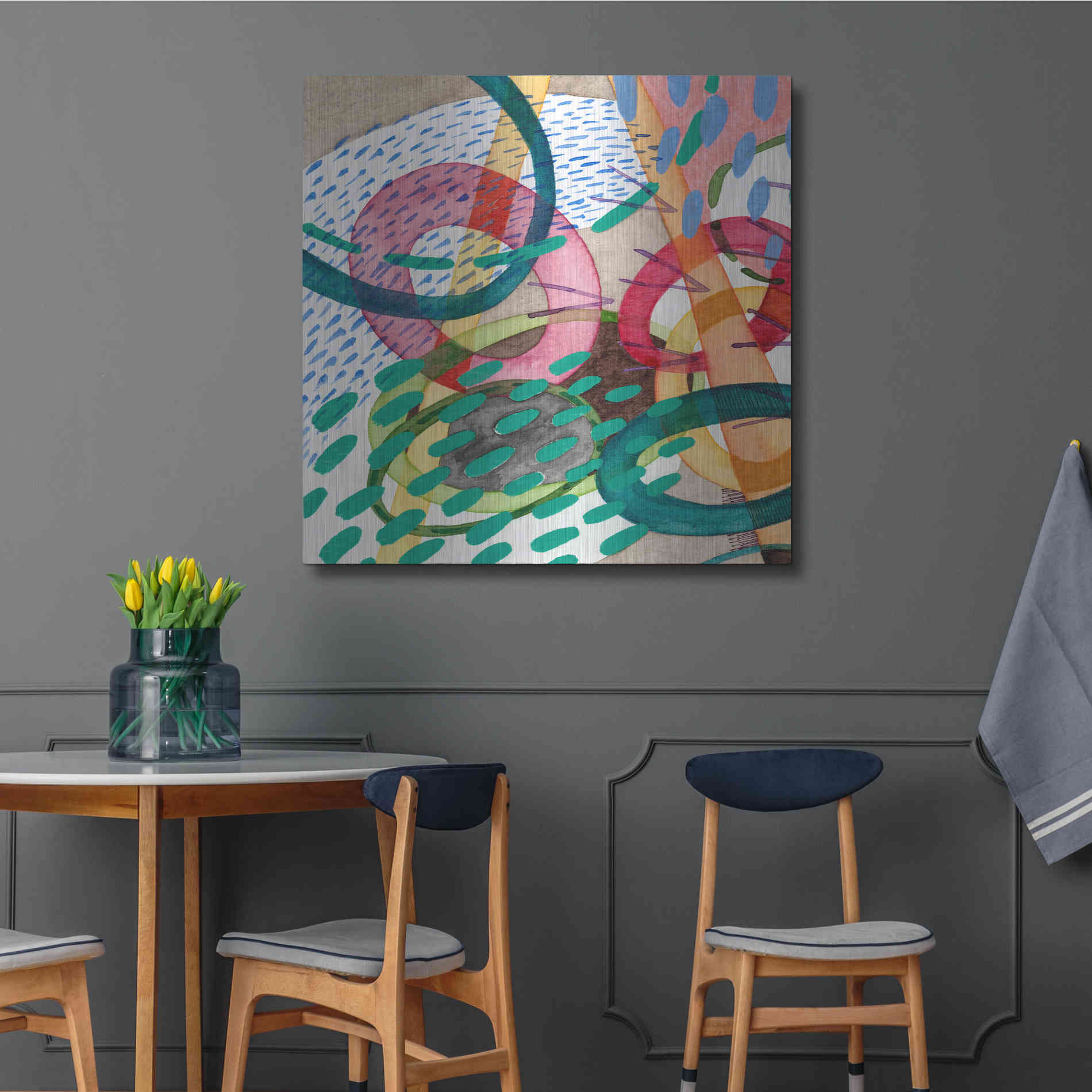 Luxe Metal Art 'Stratosphere I' by Nikki Galapon, Metal Wall Art,36x36