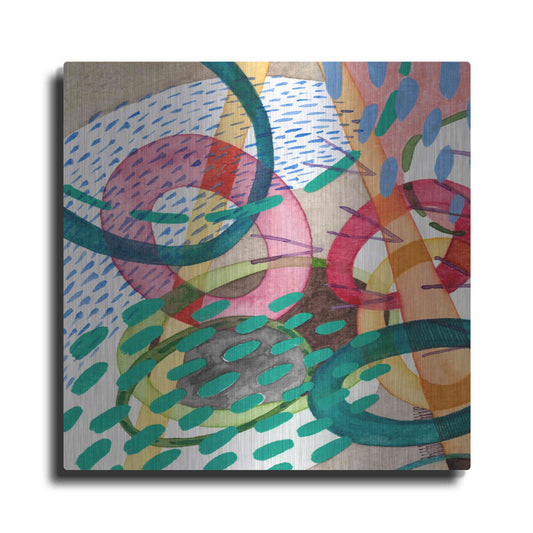 Luxe Metal Art 'Stratosphere I' by Nikki Galapon, Metal Wall Art