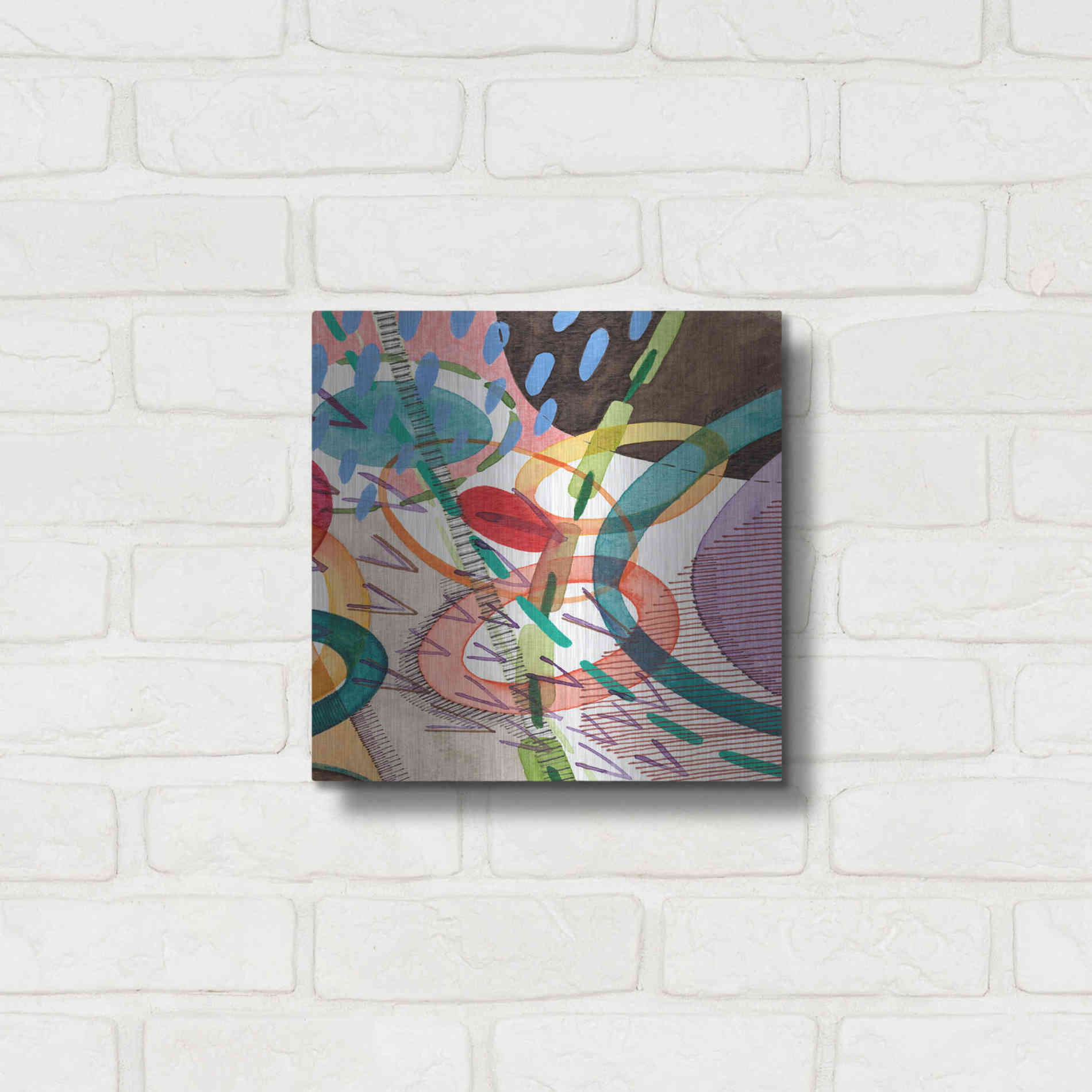 Luxe Metal Art 'Stratosphere II' by Nikki Galapon, Metal Wall Art,12x12