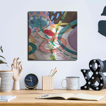 Luxe Metal Art 'Stratosphere II' by Nikki Galapon, Metal Wall Art,12x12