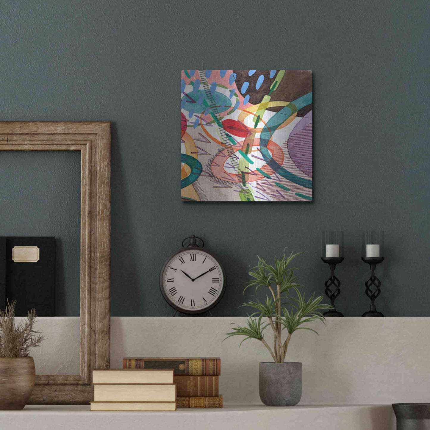 Luxe Metal Art 'Stratosphere II' by Nikki Galapon, Metal Wall Art,12x12