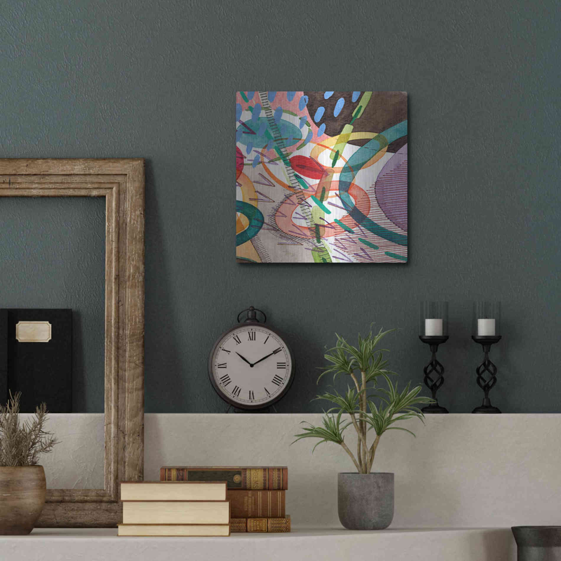 Luxe Metal Art 'Stratosphere II' by Nikki Galapon, Metal Wall Art,12x12