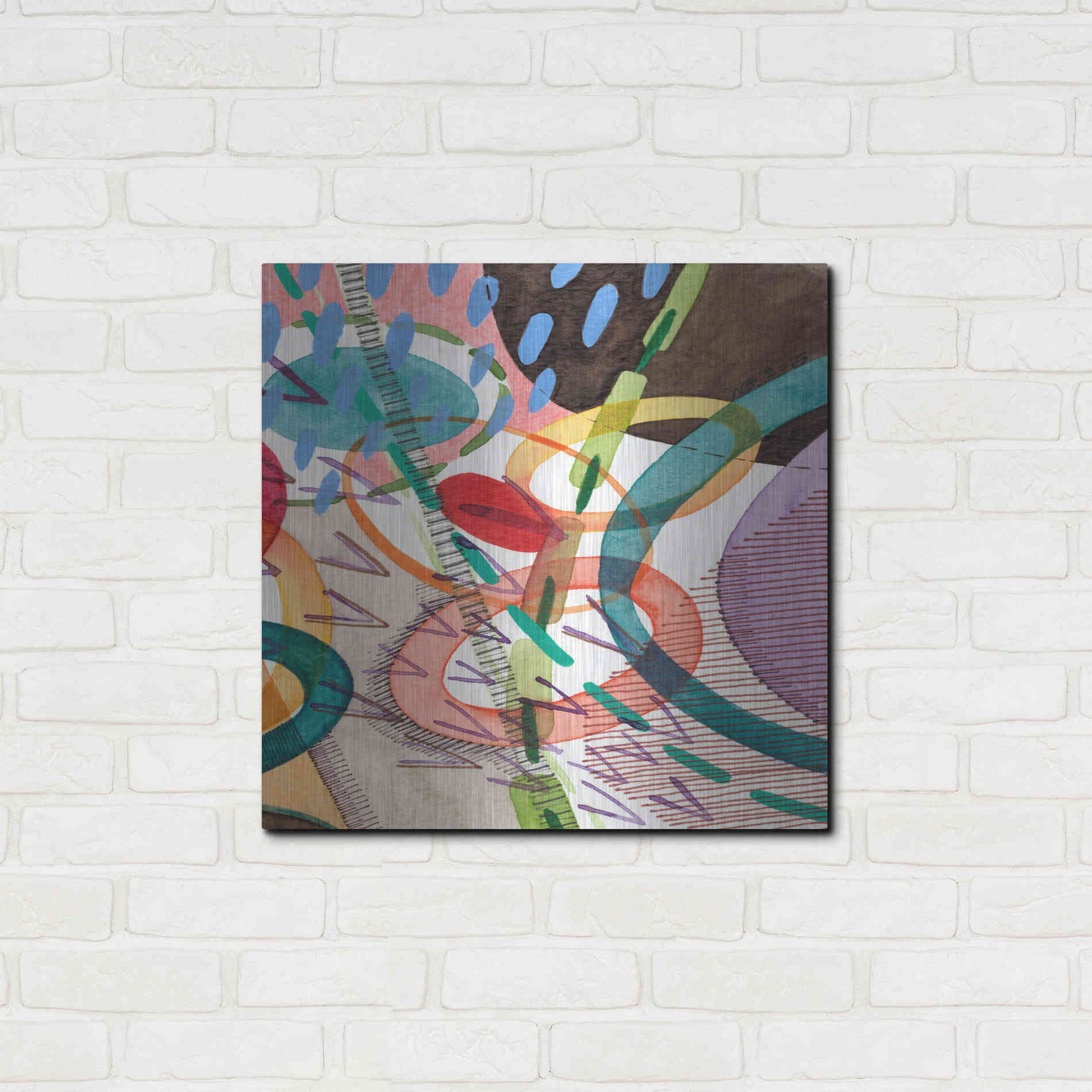 Luxe Metal Art 'Stratosphere II' by Nikki Galapon, Metal Wall Art,24x24