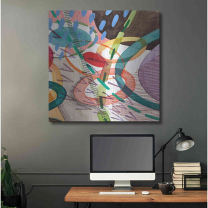Luxe Metal Art 'Stratosphere II' by Nikki Galapon, Metal Wall Art,36x36