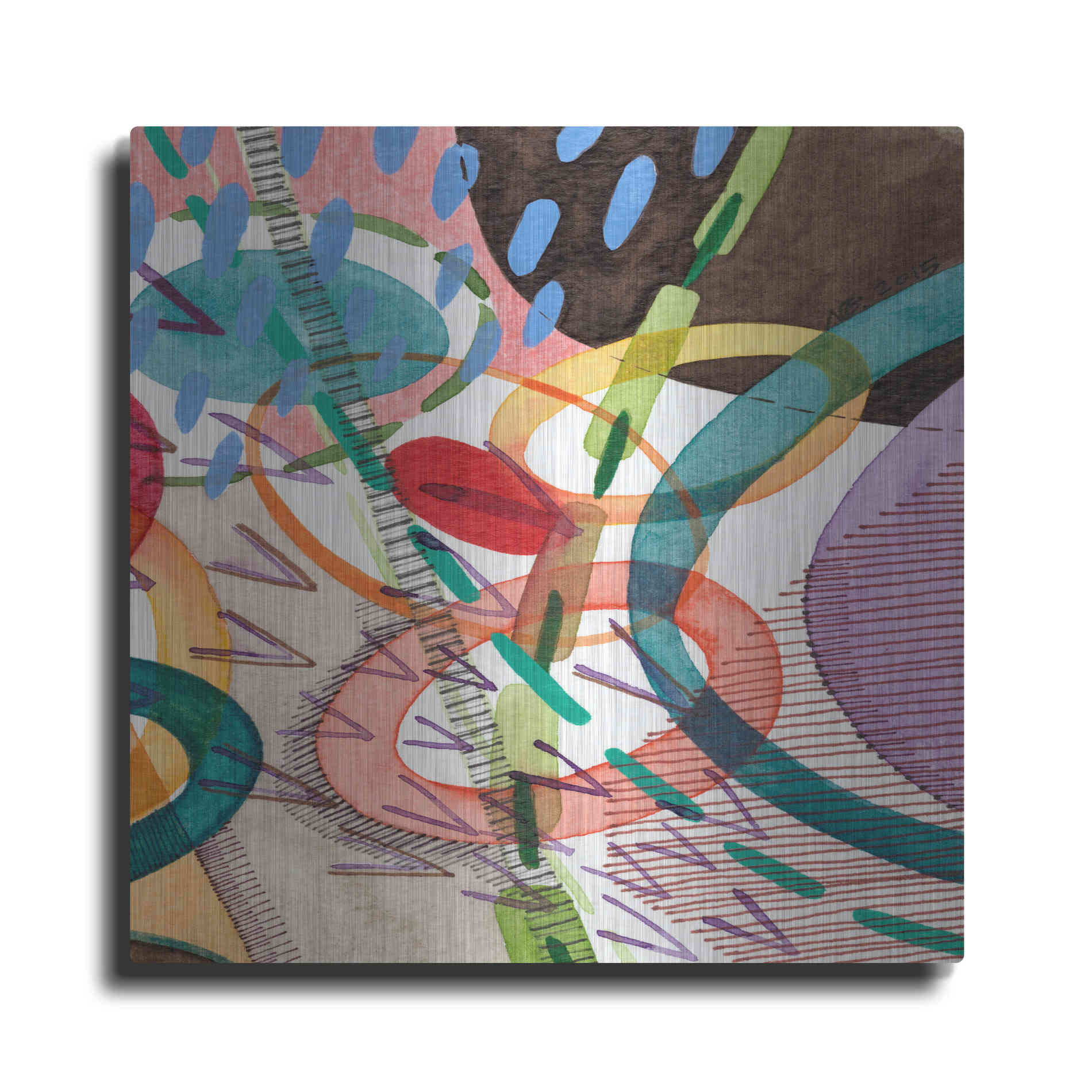 Luxe Metal Art 'Stratosphere II' by Nikki Galapon, Metal Wall Art