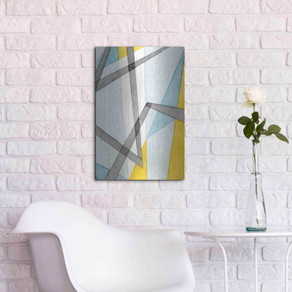 Luxe Metal Art 'Converging Angles II' by Nikki Galapon, Metal Wall Art,16x24