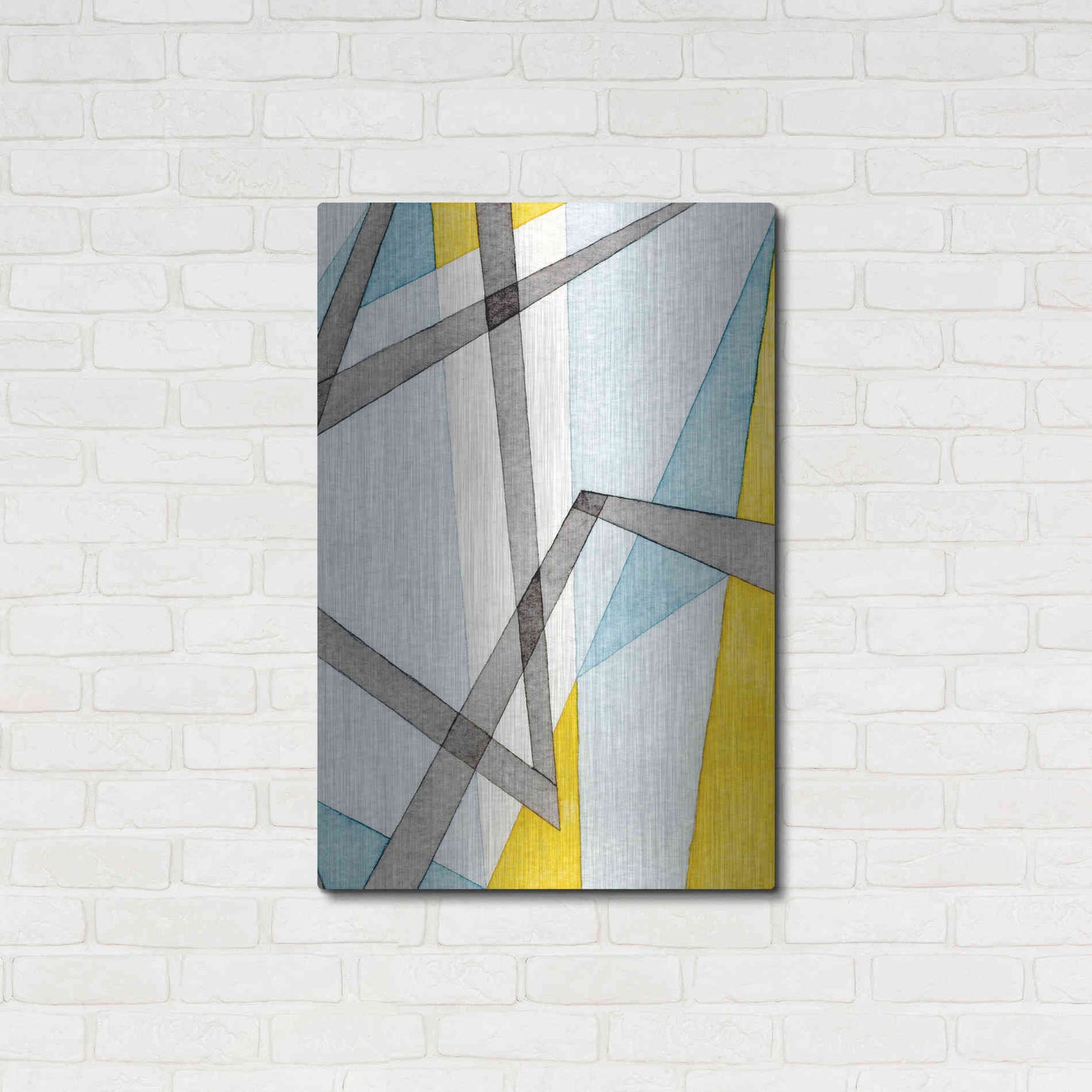 Luxe Metal Art 'Converging Angles II' by Nikki Galapon, Metal Wall Art,24x36