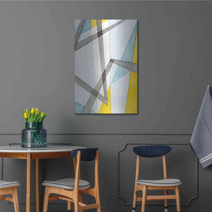 Luxe Metal Art 'Converging Angles II' by Nikki Galapon, Metal Wall Art,24x36