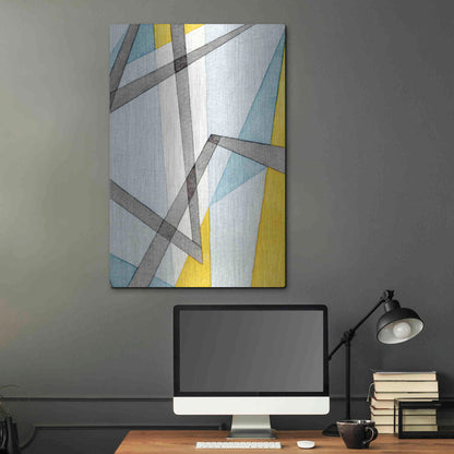 Luxe Metal Art 'Converging Angles II' by Nikki Galapon, Metal Wall Art,24x36