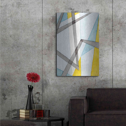 Luxe Metal Art 'Converging Angles II' by Nikki Galapon, Metal Wall Art,24x36