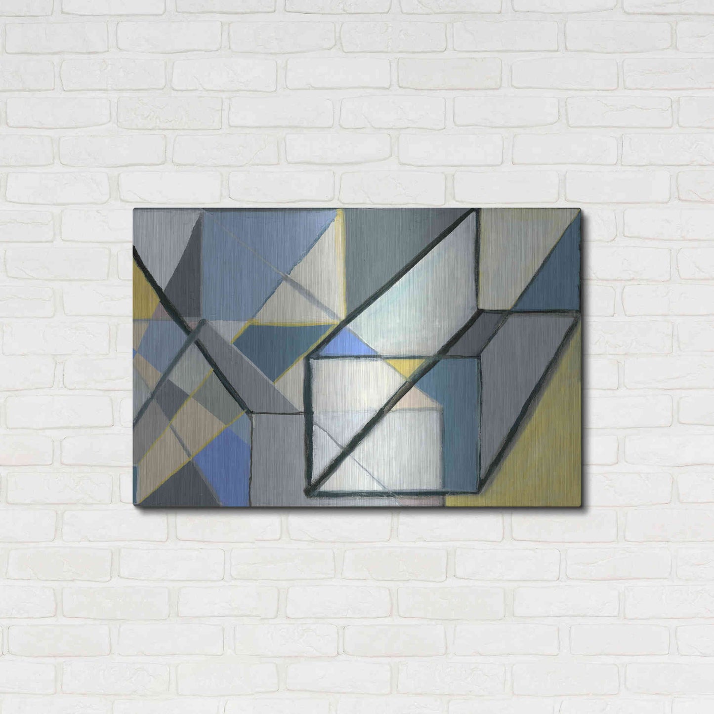 Luxe Metal Art 'Cuboid' by Nikki Galapon, Metal Wall Art,36x24