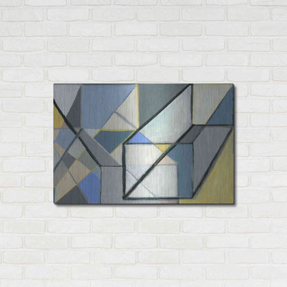 Luxe Metal Art 'Cuboid' by Nikki Galapon, Metal Wall Art,36x24