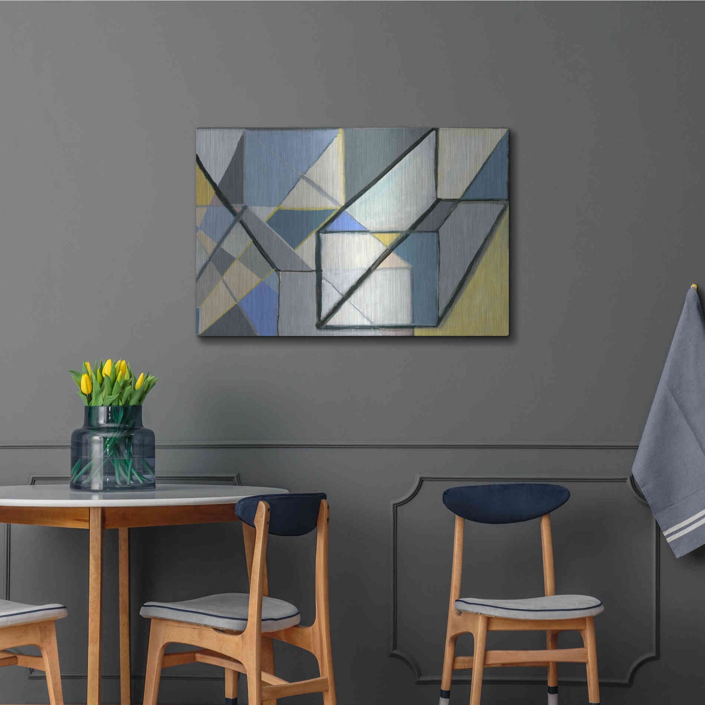 Luxe Metal Art 'Cuboid' by Nikki Galapon, Metal Wall Art,36x24