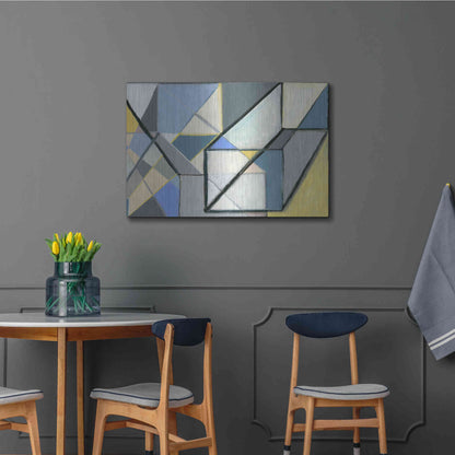 Luxe Metal Art 'Cuboid' by Nikki Galapon, Metal Wall Art,36x24