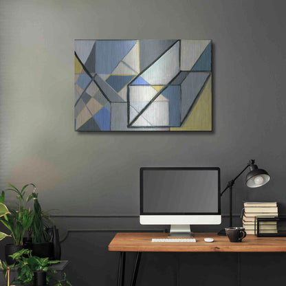 Luxe Metal Art 'Cuboid' by Nikki Galapon, Metal Wall Art,36x24