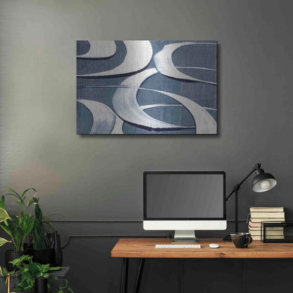Luxe Metal Art 'Wave Frequency I' by Nikki Galapon, Metal Wall Art,36x24