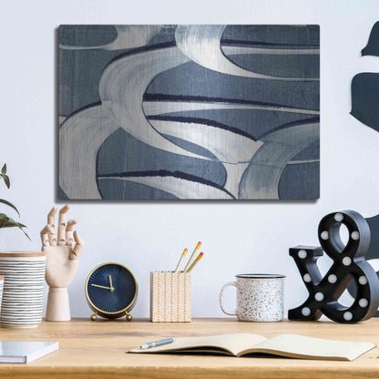 Luxe Metal Art 'Wave Frequency II' by Nikki Galapon, Metal Wall Art,16x12