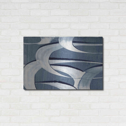 Luxe Metal Art 'Wave Frequency II' by Nikki Galapon, Metal Wall Art,36x24