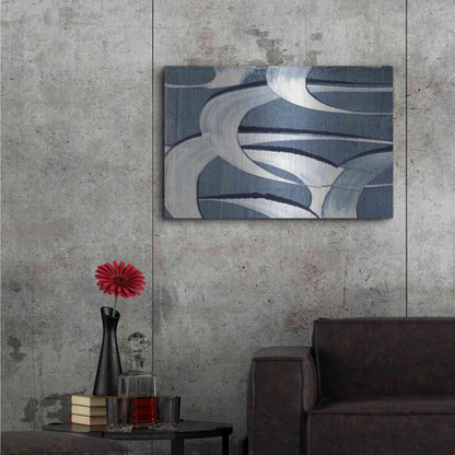 Luxe Metal Art 'Wave Frequency II' by Nikki Galapon, Metal Wall Art,36x24