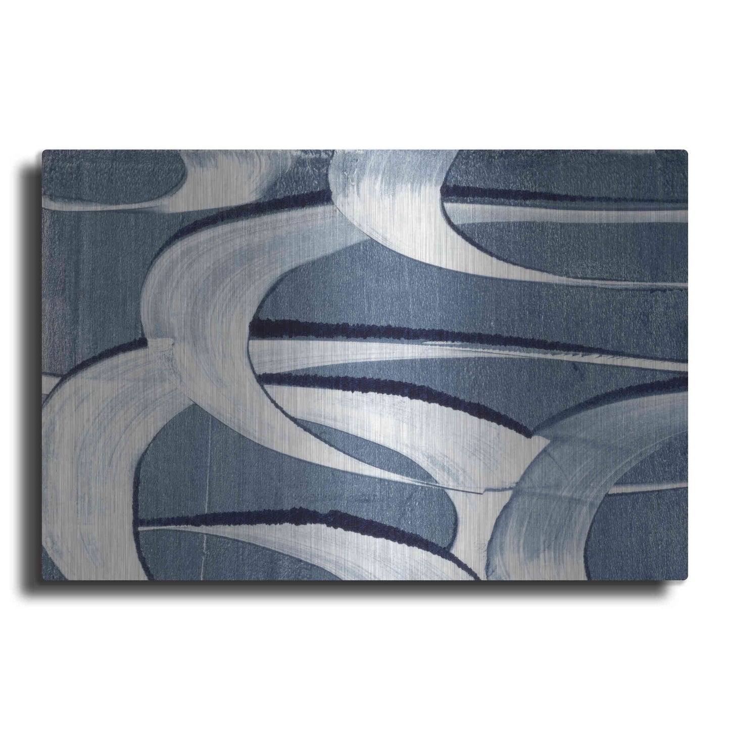 Luxe Metal Art 'Wave Frequency II' by Nikki Galapon, Metal Wall Art