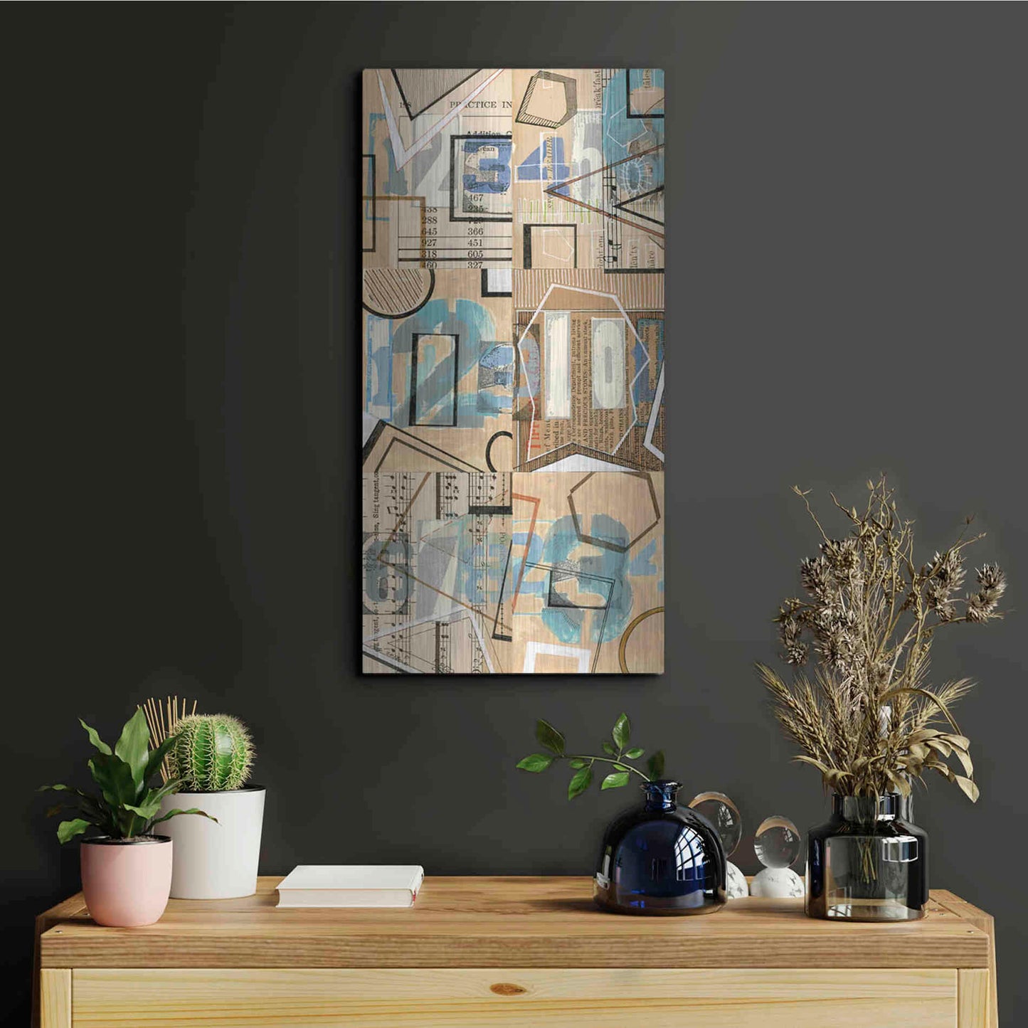 Luxe Metal Art 'Numbers I' by Nikki Galapon, Metal Wall Art,12x24
