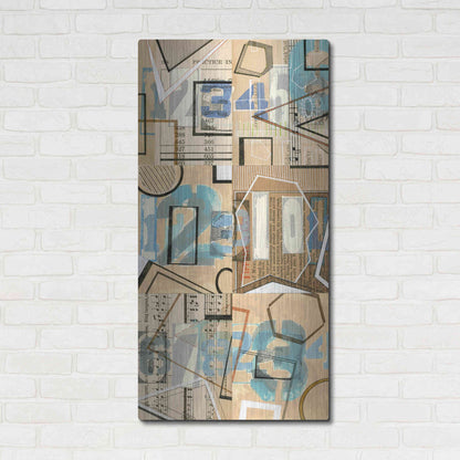 Luxe Metal Art 'Numbers I' by Nikki Galapon, Metal Wall Art,24x48