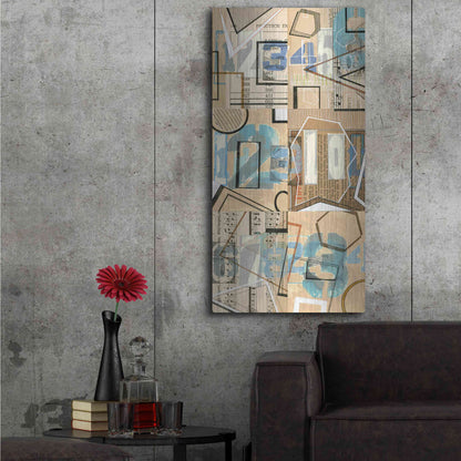 Luxe Metal Art 'Numbers I' by Nikki Galapon, Metal Wall Art,24x48