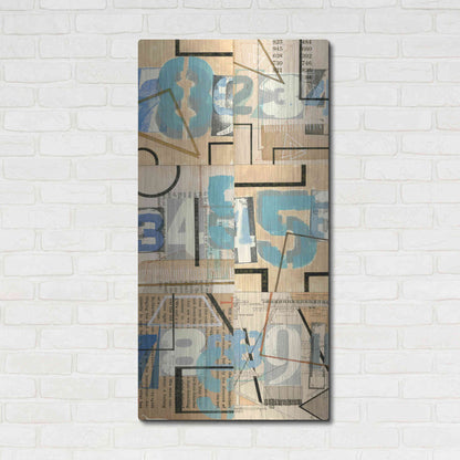 Luxe Metal Art 'Numbers II' by Nikki Galapon, Metal Wall Art,24x48