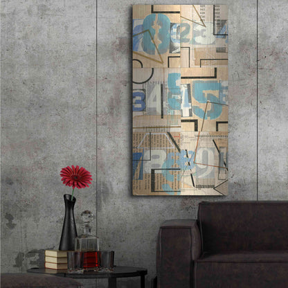 Luxe Metal Art 'Numbers II' by Nikki Galapon, Metal Wall Art,24x48