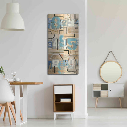 Luxe Metal Art 'Numbers II' by Nikki Galapon, Metal Wall Art,24x48