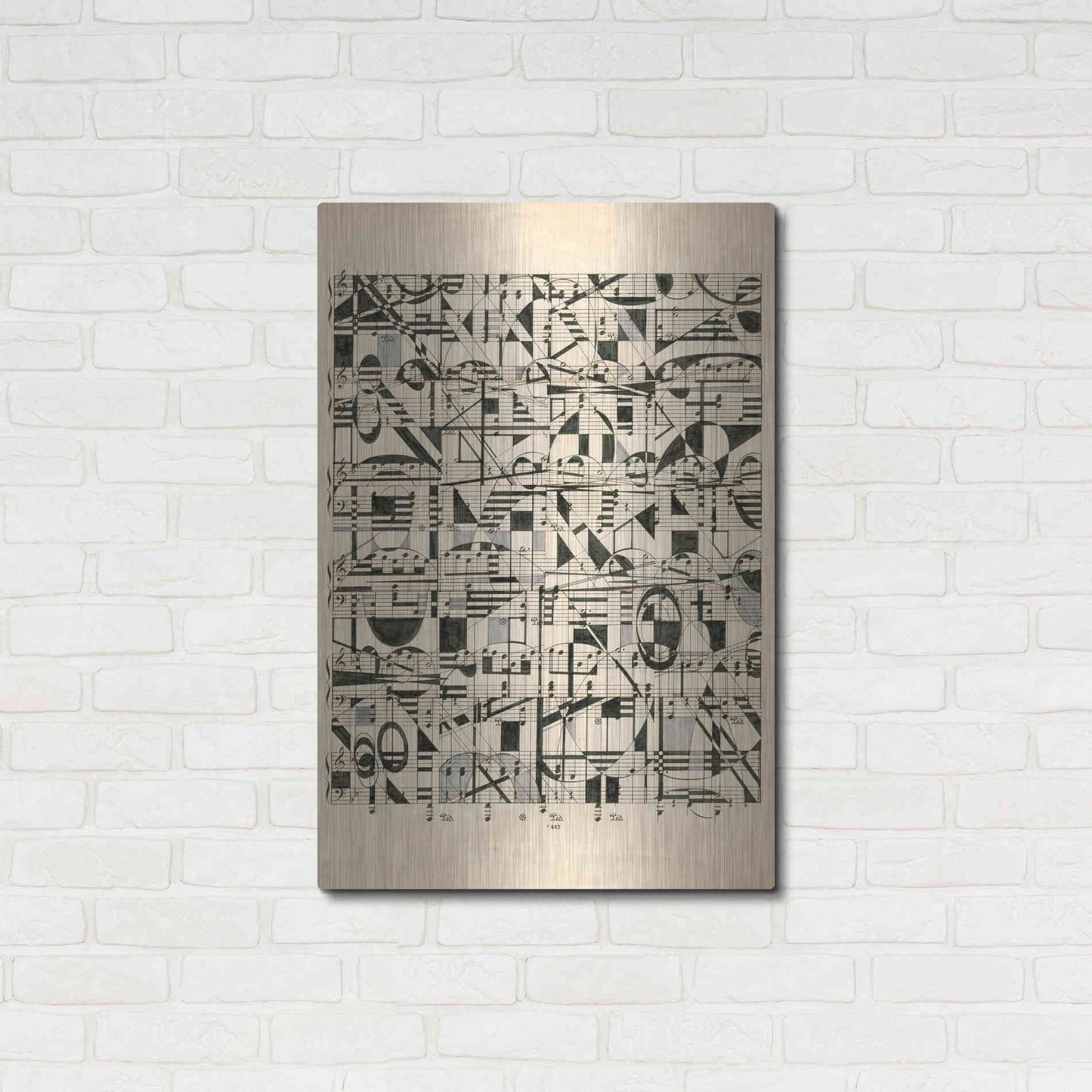 Luxe Metal Art 'Graphic Notes' by Nikki Galapon, Metal Wall Art,24x36