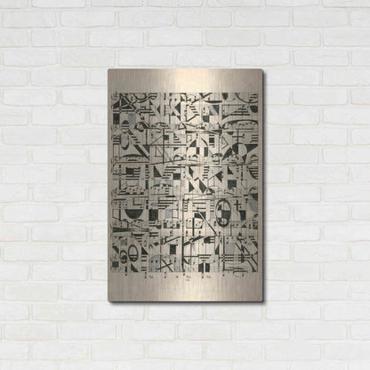 Luxe Metal Art 'Graphic Notes' by Nikki Galapon, Metal Wall Art,24x36