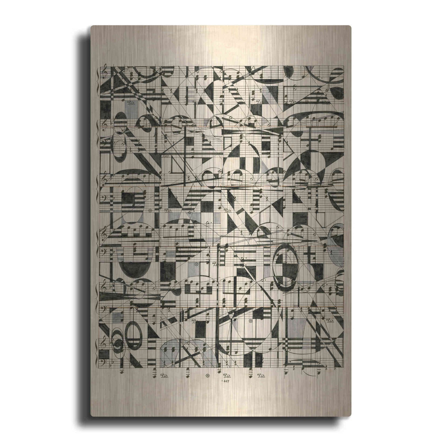 Luxe Metal Art 'Graphic Notes' by Nikki Galapon, Metal Wall Art