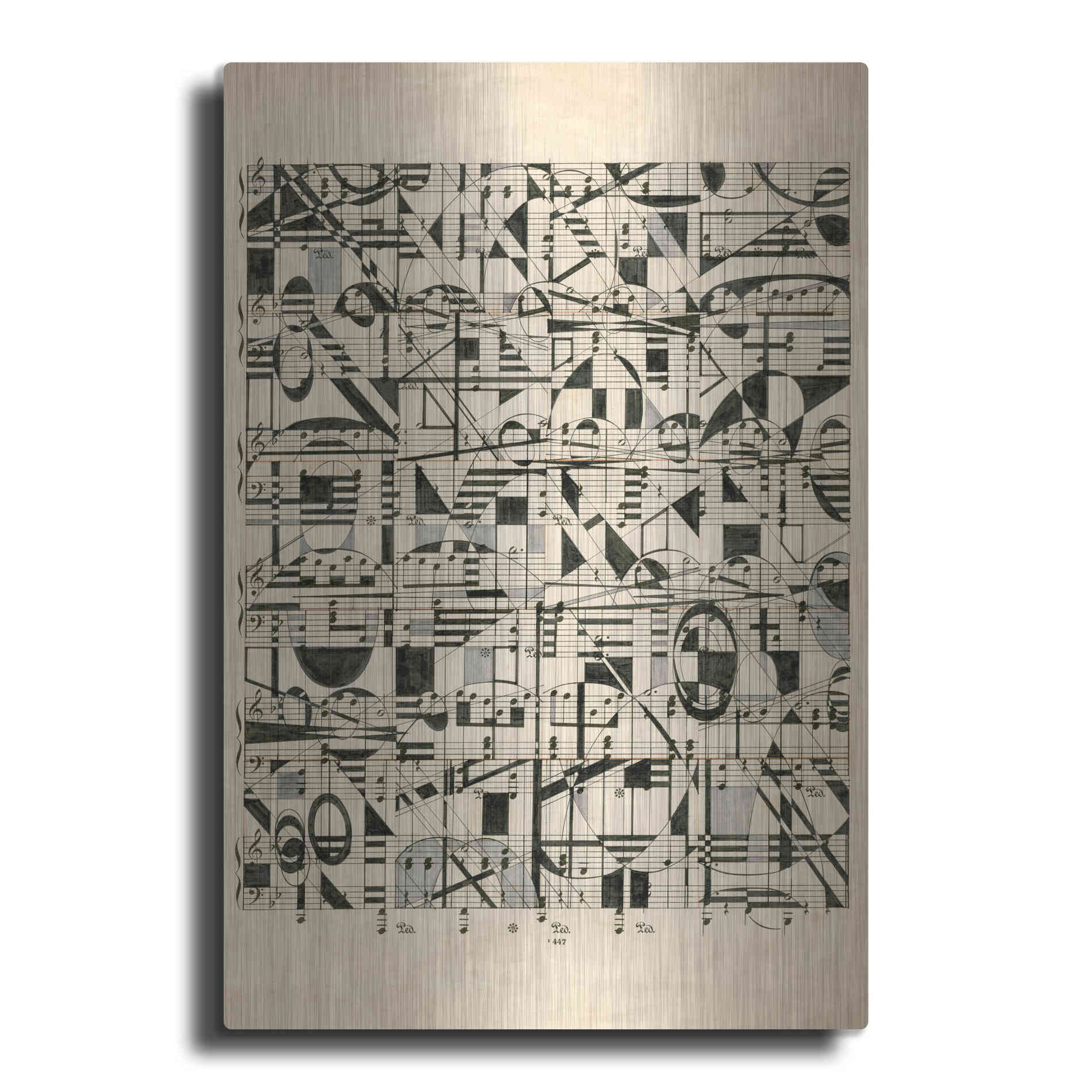 Luxe Metal Art 'Graphic Notes' by Nikki Galapon, Metal Wall Art