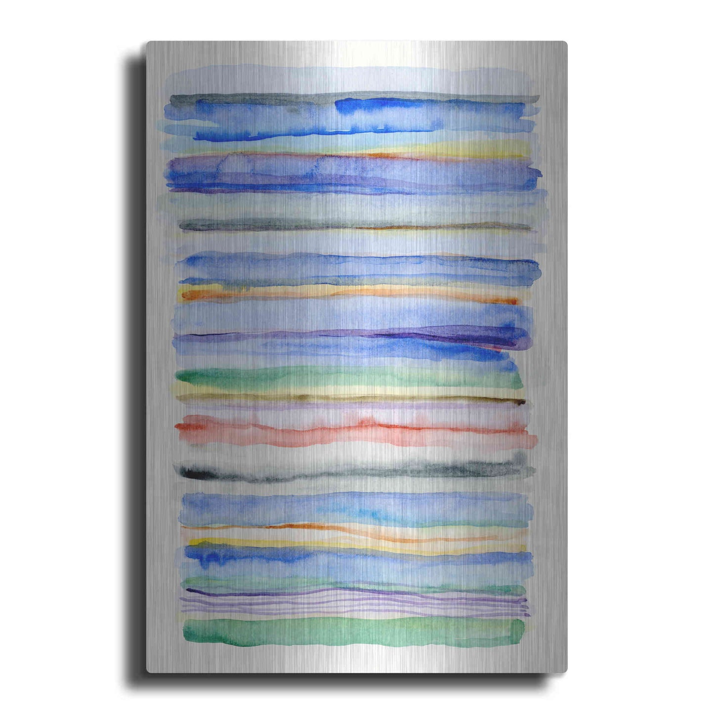 Luxe Metal Art 'Watercolor Gradation' by Nikki Galapon, Metal Wall Art